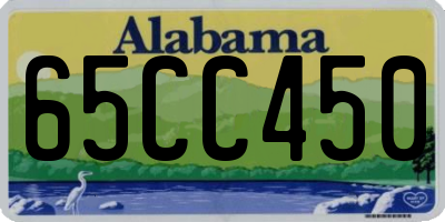 AL license plate 65CC450