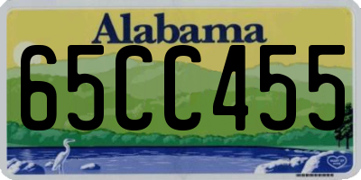 AL license plate 65CC455