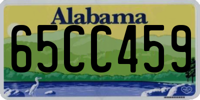 AL license plate 65CC459