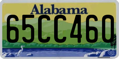 AL license plate 65CC460