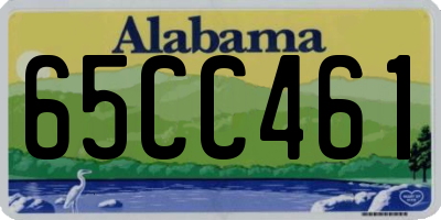 AL license plate 65CC461