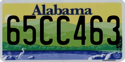 AL license plate 65CC463