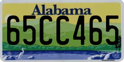 AL license plate 65CC465