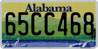 AL license plate 65CC468