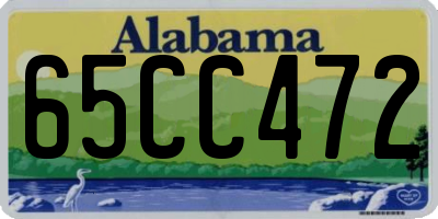 AL license plate 65CC472