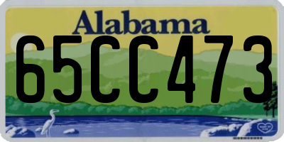 AL license plate 65CC473