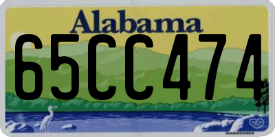 AL license plate 65CC474