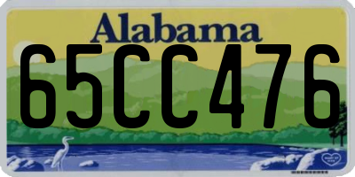 AL license plate 65CC476