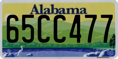 AL license plate 65CC477