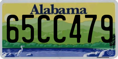 AL license plate 65CC479