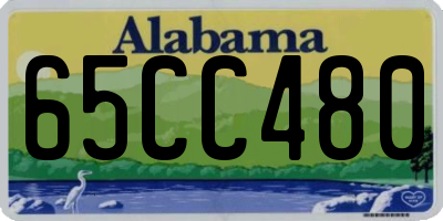 AL license plate 65CC480