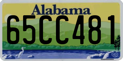 AL license plate 65CC481