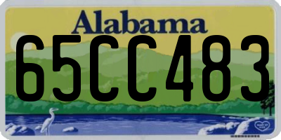AL license plate 65CC483