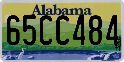 AL license plate 65CC484