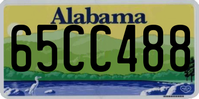 AL license plate 65CC488