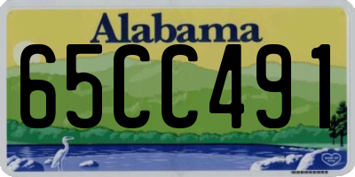 AL license plate 65CC491