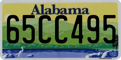 AL license plate 65CC495