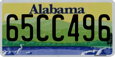 AL license plate 65CC496