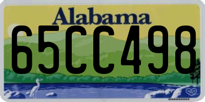 AL license plate 65CC498