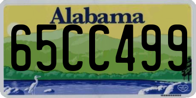 AL license plate 65CC499