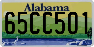 AL license plate 65CC501