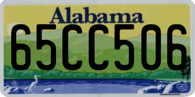 AL license plate 65CC506