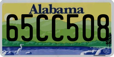 AL license plate 65CC508