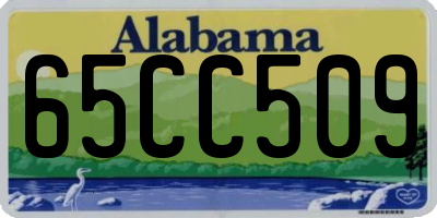 AL license plate 65CC509