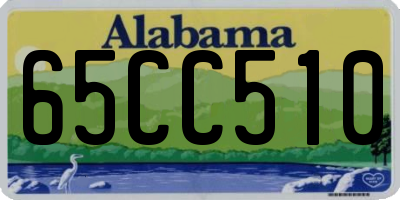 AL license plate 65CC510