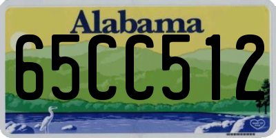 AL license plate 65CC512