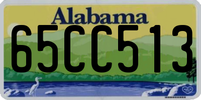 AL license plate 65CC513