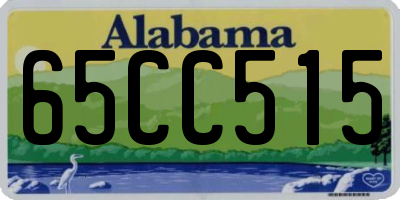 AL license plate 65CC515