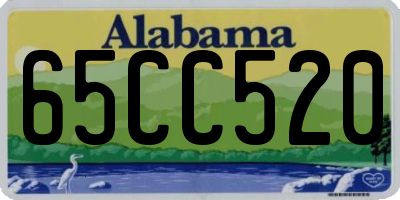 AL license plate 65CC520