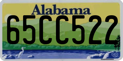 AL license plate 65CC522