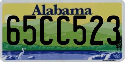 AL license plate 65CC523