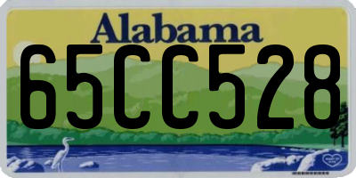 AL license plate 65CC528