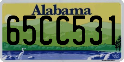 AL license plate 65CC531