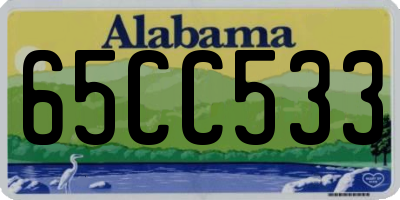 AL license plate 65CC533