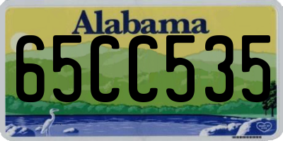 AL license plate 65CC535