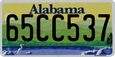 AL license plate 65CC537