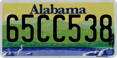AL license plate 65CC538