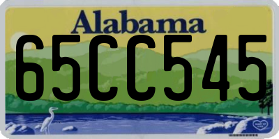 AL license plate 65CC545