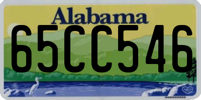 AL license plate 65CC546