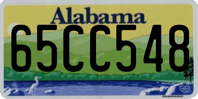 AL license plate 65CC548