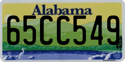 AL license plate 65CC549
