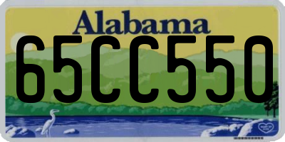 AL license plate 65CC550