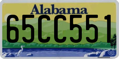 AL license plate 65CC551