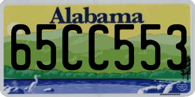 AL license plate 65CC553