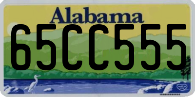 AL license plate 65CC555