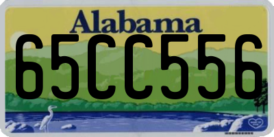 AL license plate 65CC556